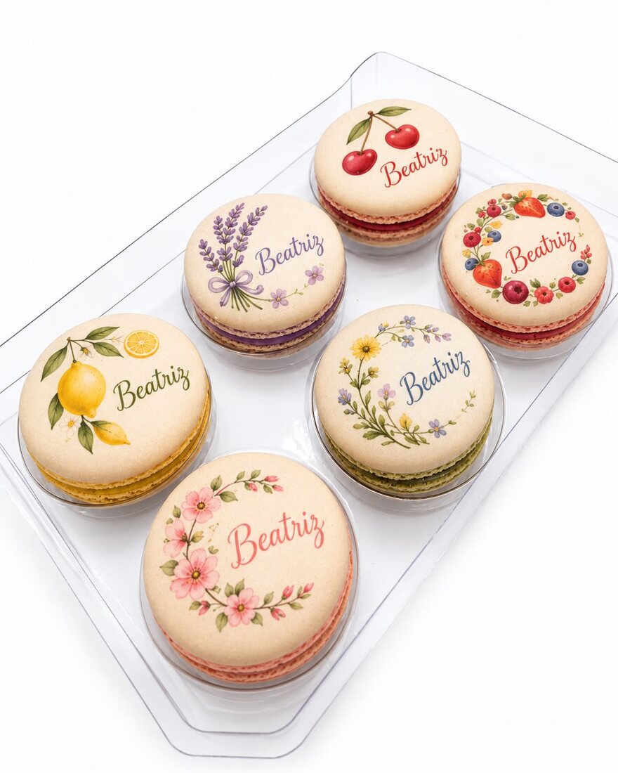 Caixa com 6 Macarons Art
