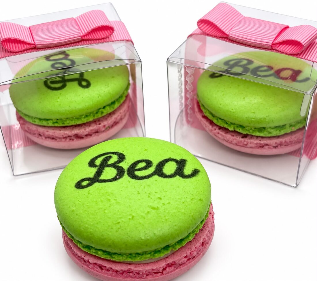Caixa com 1 macaron personalizado